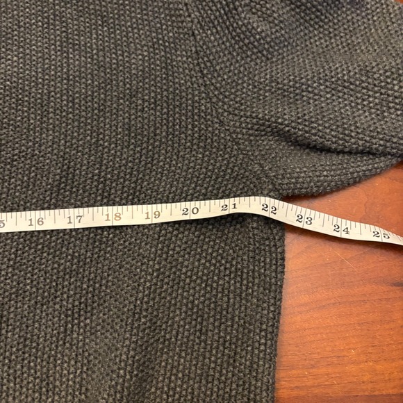 Banana Republic Men's Large Sweater 100% Cotton Brown/Gray Cable Knit Mock Neck - Picture 8 of 9